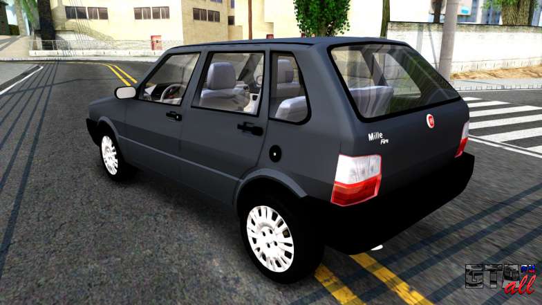 Fiat Uno Fire Mille V1.5 для GTA San Andreas вид сзади