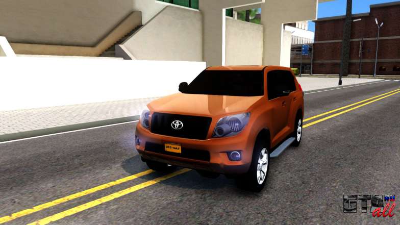 Toyota Land Cruiser Prado для GTA San Andreas вид спереди