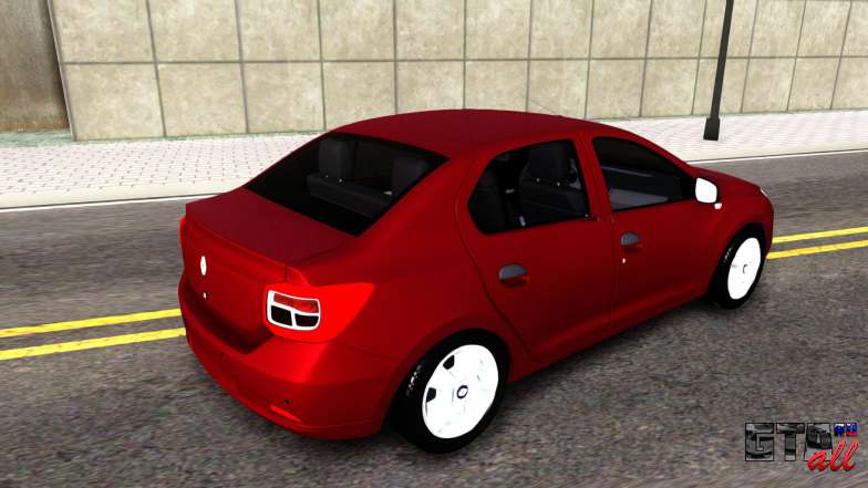 Renault Symbol 2013 для GTA San Andreas вид сзади