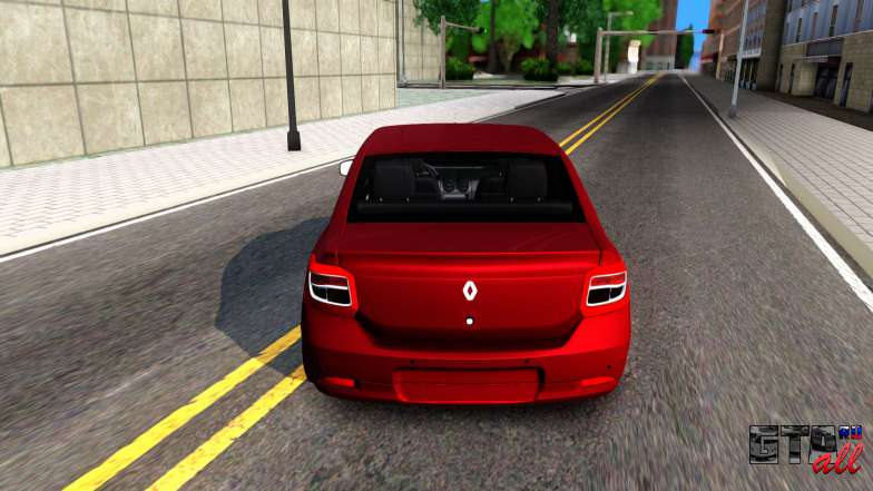 Renault Symbol 2013 для GTA San Andreas задняя часть