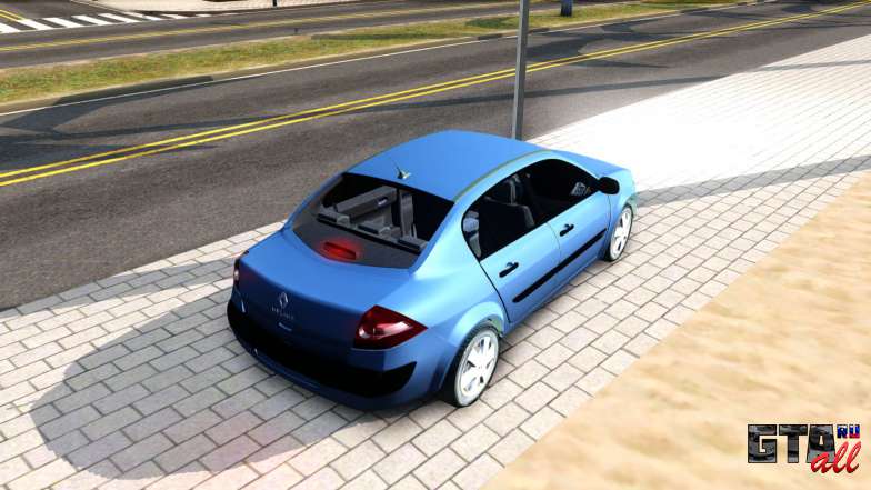 Renault Megane Sedan для GTA San Andreas вид сверху