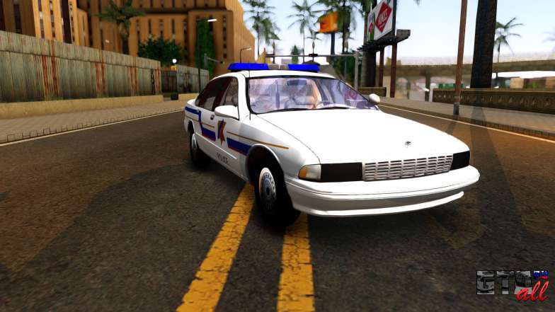 Chevy Caprice Hometown Police 1996 для GTA San Andreas передняя часть