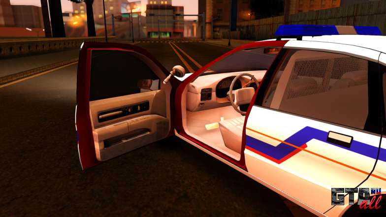 Chevy Caprice Hometown Police 1996 для GTA San Andreas открытая дверь