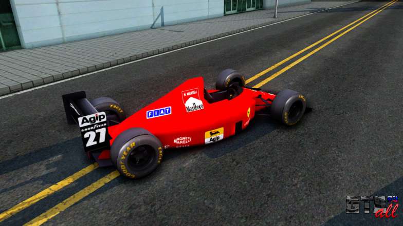 Ferrari 640 F1 1989 для GTA San Andreas сзади