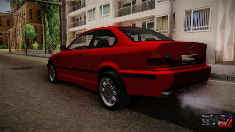 BMW 328i E36 Coupe для GTA San Andreas задняя часть