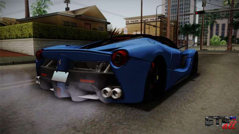 Ferrari LaFerrari Aperta 2017 для GTA San Andreas вид сзади