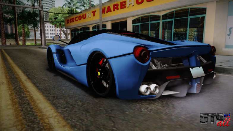 Ferrari LaFerrari Aperta 2017 для GTA San Andreas задняя часть