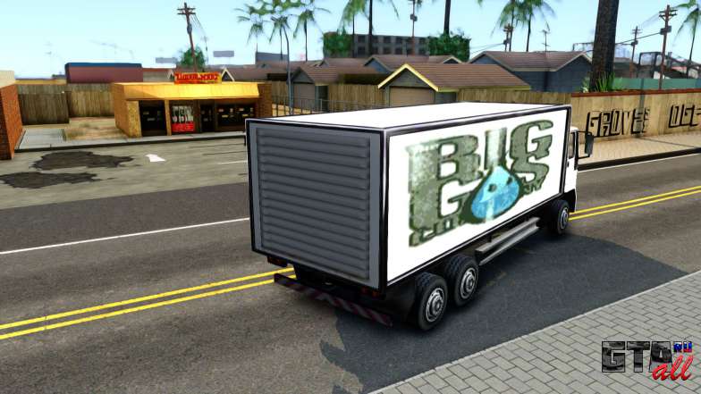 DFT-30 Box Truck для GTA San Andreas вид сзади