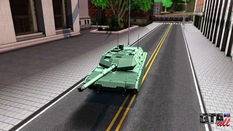 Leopard 2A7 для GTA San Andreas фронтальный вид