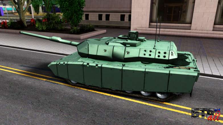 Leopard 2A7 для GTA San Andreas сбоку