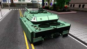 Leopard 2A7 для GTA San Andreas задняя часть