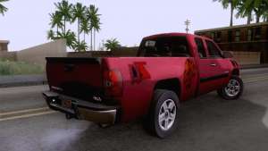 GMC Sierra 2015 для GTA San Andreas вид сзади