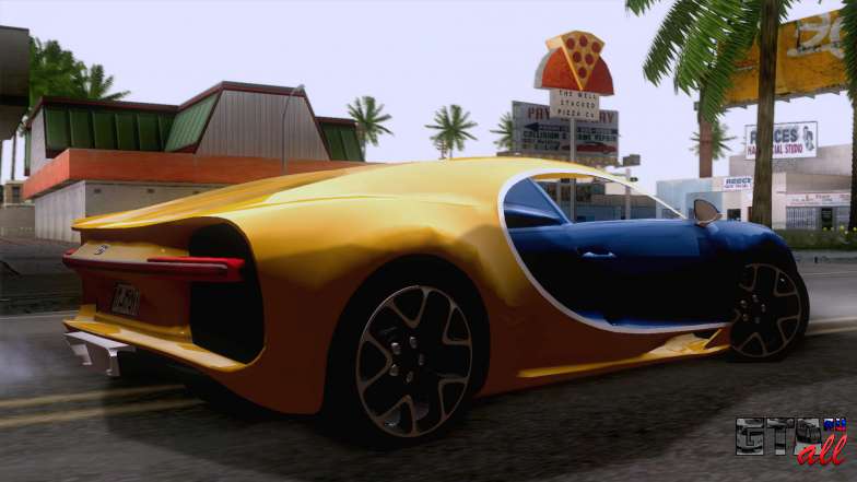 Bugatti Chiron 2017 v2.5 для GTA San Andreas сбоку