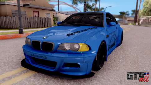 BMW M3 E46 Liberty Walk для GTA San Andreas вид спереди