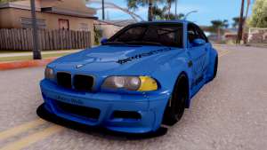 BMW M3 E46 Liberty Walk для GTA San Andreas вид спереди