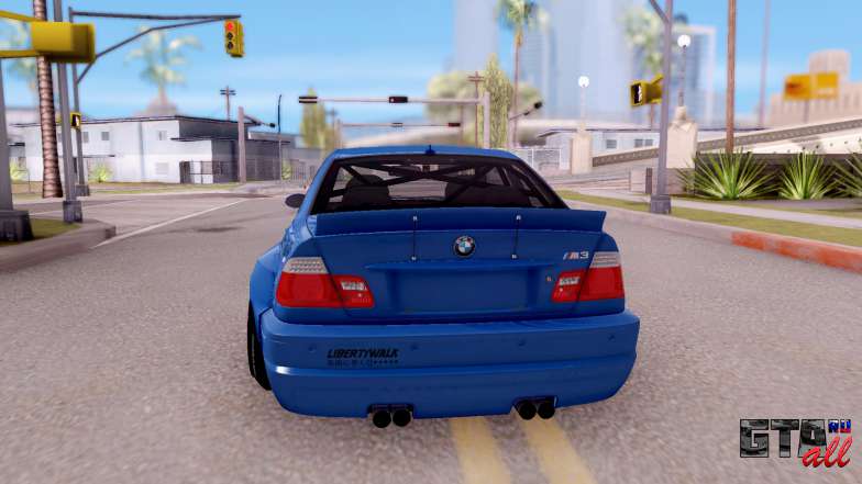 BMW M3 E46 Liberty Walk для GTA San Andreas вид сзади