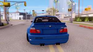 BMW M3 E46 Liberty Walk для GTA San Andreas вид сзади