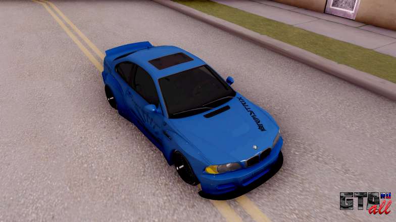 BMW M3 E46 Liberty Walk для GTA San Andreas вид сверху