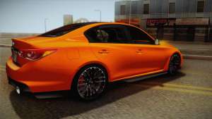 Infiniti Q50 Eau Rouge 2014 для GTA San Andreas задняя часть