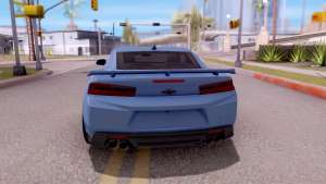 Chevrolet Camaro ZL1 2017 для GTA San Andreas вид сзади