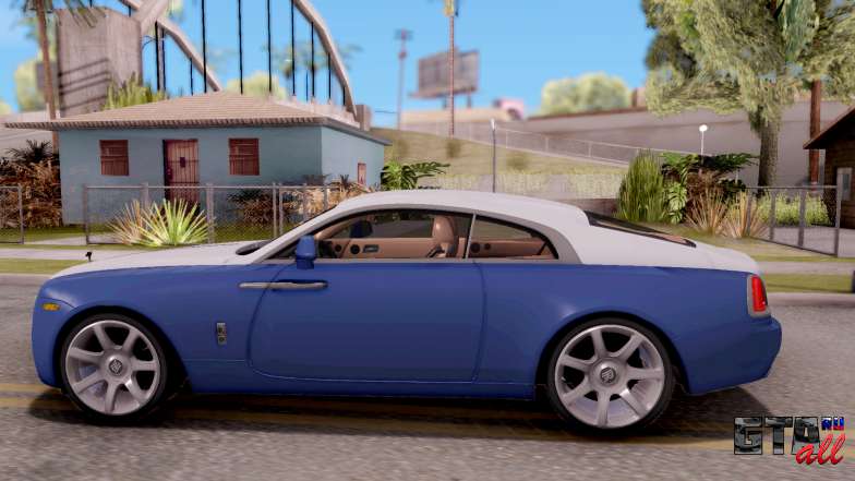 Rolls-Royce Wraith v2 для GTA San Andreas вид сбоку