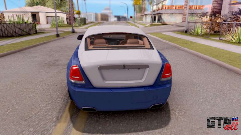 Rolls-Royce Wraith v2 для GTA San Andreas вид сзади