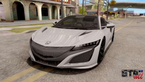 Honda NSX 2017 для GTA San Andreas вид спереди