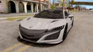 Honda NSX 2017 для GTA San Andreas вид спереди