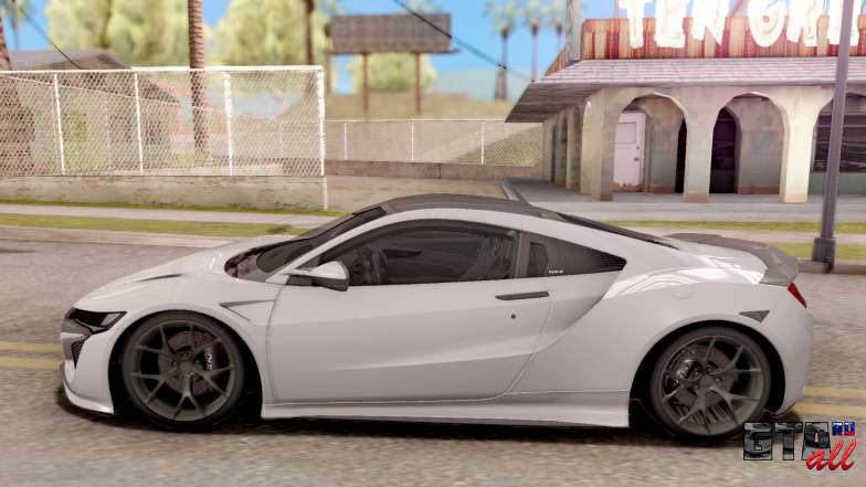 Honda NSX 2017 для GTA San Andreas сбоку