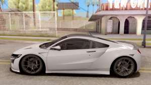 Honda NSX 2017 для GTA San Andreas сбоку