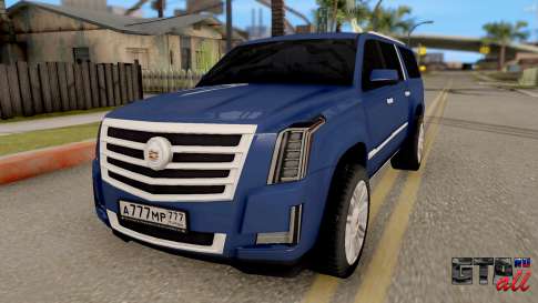 Cadillac Escalade Long Platinum 2016 для GTA San Andreas вид спереди