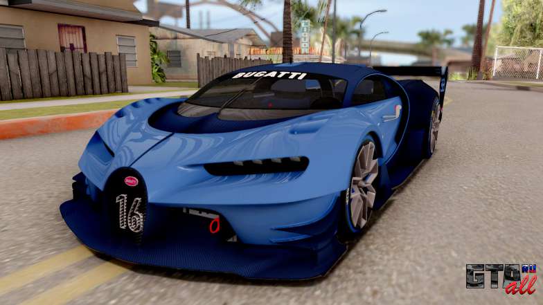 Bugatti Vision GT для GTA San Andreas вид спереди