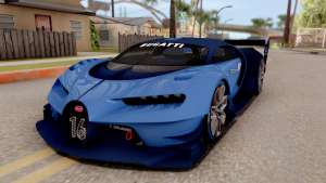 Bugatti Vision GT для GTA San Andreas вид спереди