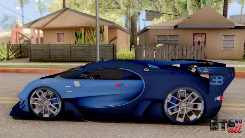 Bugatti Vision GT для GTA San Andreas вид сбоку