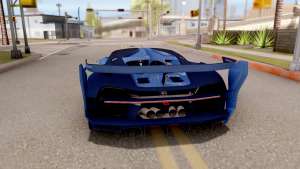 Bugatti Vision GT для GTA San Andreas вид сзади