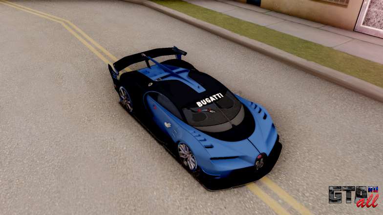 Bugatti Vision GT для GTA San Andreas вид сверху