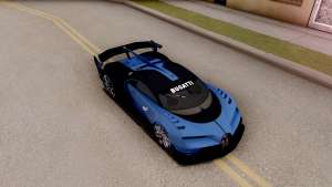 Bugatti Vision GT для GTA San Andreas вид сверху