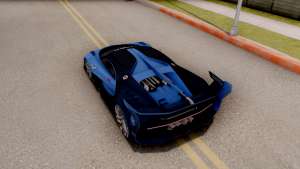 Bugatti Vision GT для GTA San Andreas задняя часть