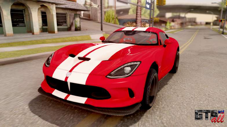 Dodge Viper GTS для GTA San Andreas вид спереди