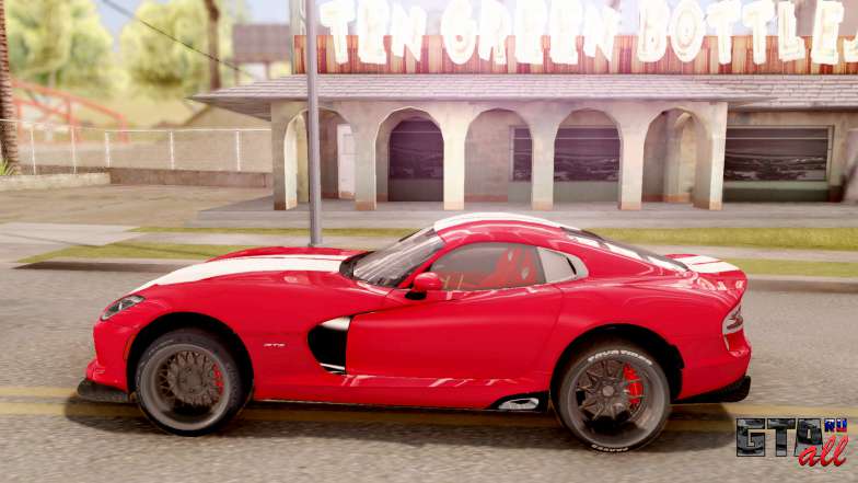 Dodge Viper GTS для GTA San Andreas вид сбоку