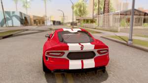 Dodge Viper GTS для GTA San Andreas вид сзади