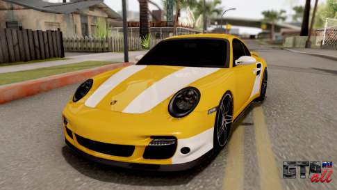 Porsche 911 Turbo 2007 для GTA San Andreas вид спереди