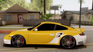 Porsche 911 Turbo 2007 для GTA San Andreas вид сбоку