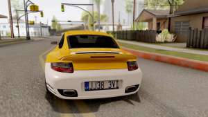 Porsche 911 Turbo 2007 для GTA San Andreas задняя часть