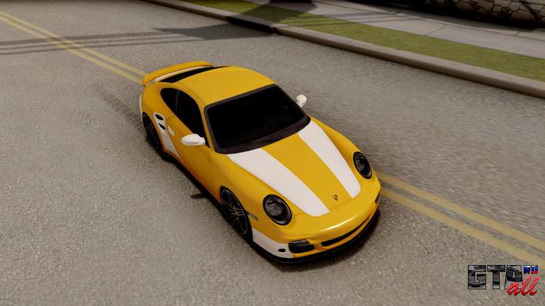 Porsche 911 Turbo 2007 для GTA San Andreas вид сверху