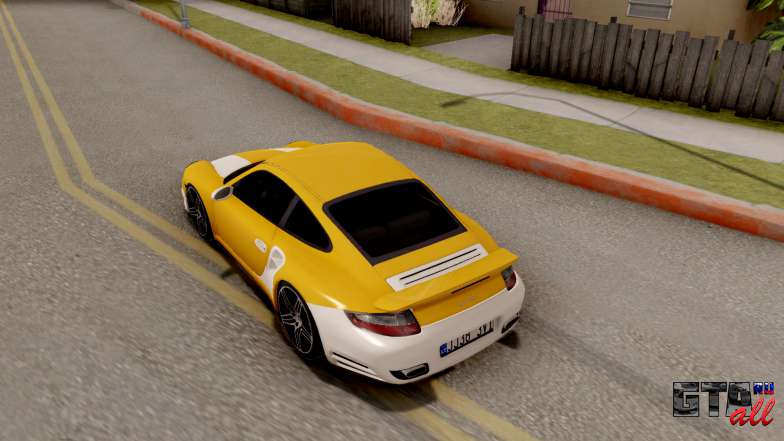 Porsche 911 Turbo 2007 для GTA San Andreas задняя часть