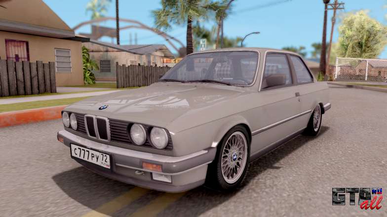 BMW E30 320i для GTA San Andreas вид спереди