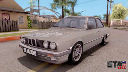 BMW E30 320i для GTA San Andreas вид спереди