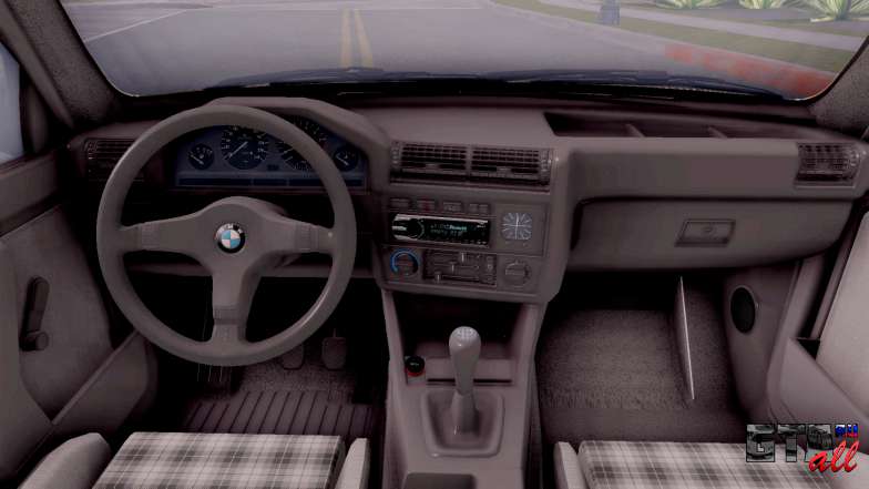 BMW E30 320i для GTA San Andreas интерьер