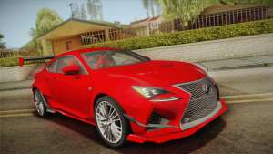 Lexus RC F RocketBunny для GTA San Andreas вид спереди